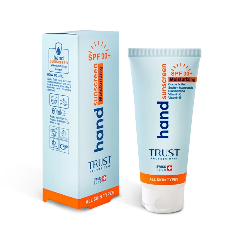 کرم تخصصی دست ضدآفتاب و آبرسان +SPF30 بی‌رنگ تراست
