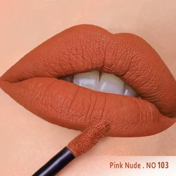 رژ لب مایع مخملی مات سرژه کد 103 (Pink Nude) - Image 3